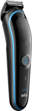 Charger l&#39;image dans la galerie, Braun - Wet/Dry Trimmer with 4 Guide Combs - Black/blue